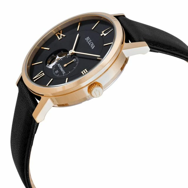 Cheap ⌛ Bulova American Clipper Automatic Black Dial Men's ⌚ Watch 97A154 Black 🎁 - Image 2