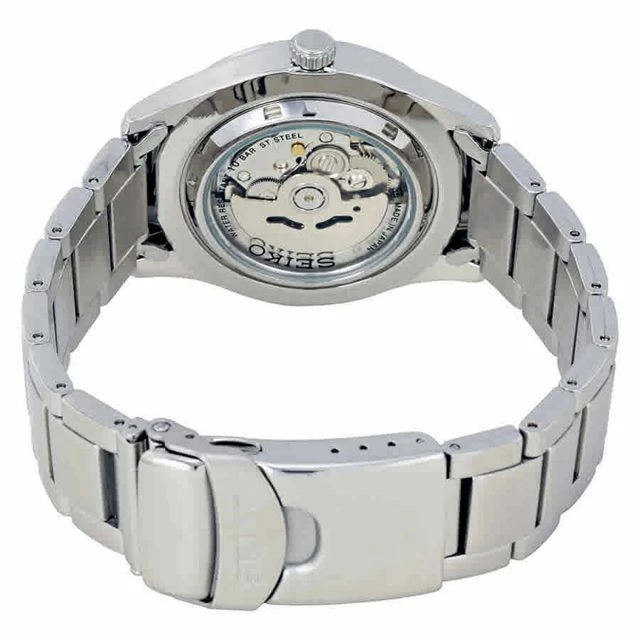 Discount ๐ Seiko 5 Black Dial Stainless Steel Men's โ Watch SNZG13J1 Silver ๐ - Image 3