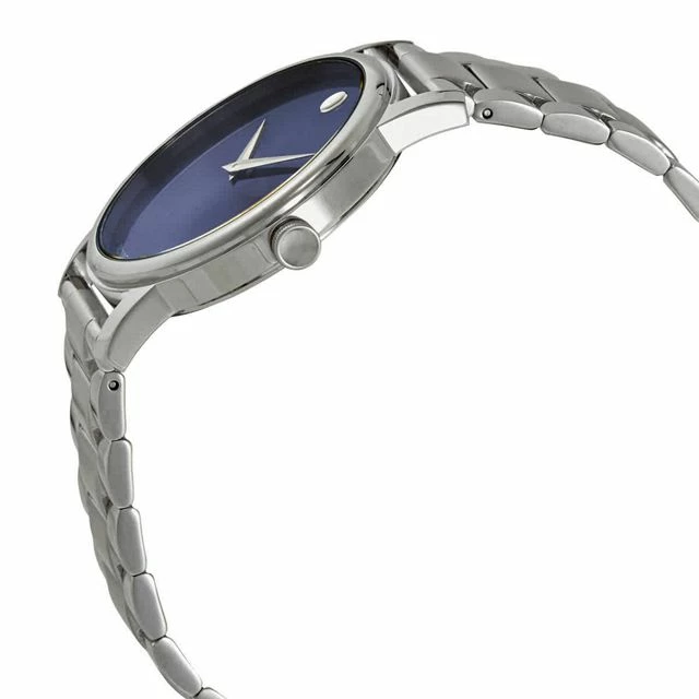 New ๐ Movado Classic Museum Quartz Navy Dial Men's โ Watch 2100015 Silver ๐ - Image 2