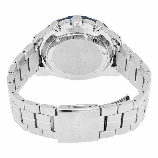 Discount 💯 Seiko Chronograph Quartz Blue Dial Men's ⌚ Watch SSB345 Silver 😉 - Image 3