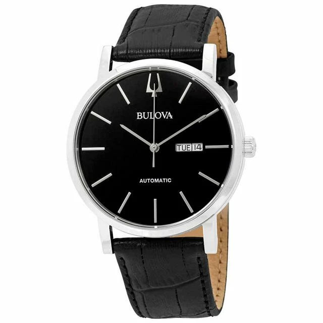 Best reviews of 😀 Bulova Classic Automatic Black Dial Men's ⌚ Watch 96C131 Silver 😍