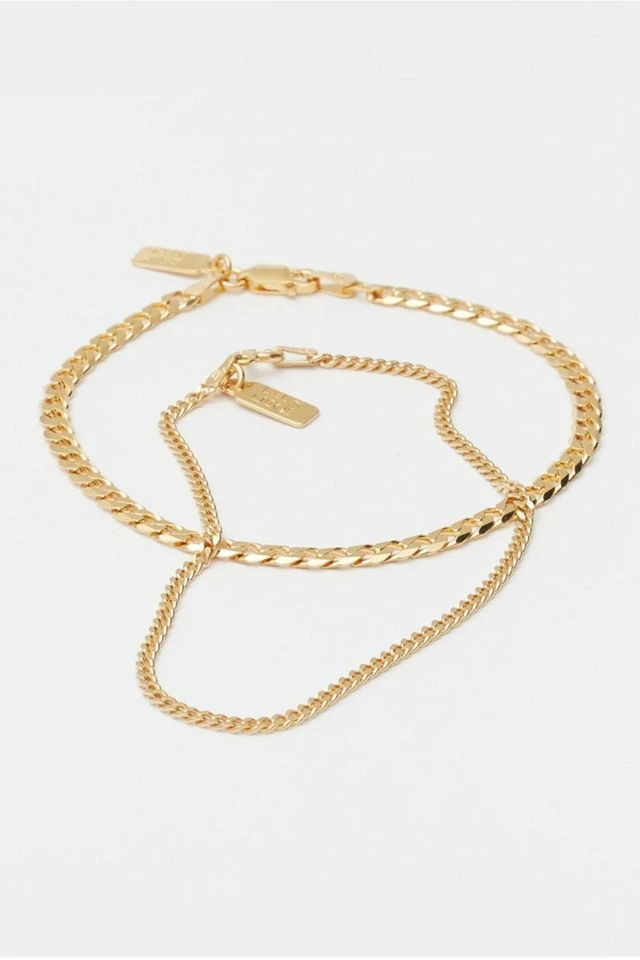 Discount 🔔 Deux Lions Jewelry Cuban Stack Bracelets Gold 💯