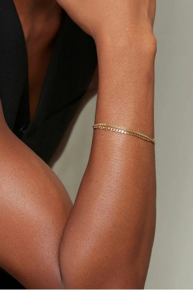 Discount 🔔 Deux Lions Jewelry Cuban Stack Bracelets Gold 💯 - Image 2