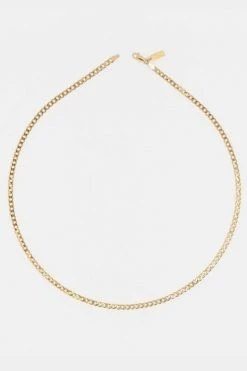 Buy ⌛ Deux Lions Jewelry Cuban Chain Necklace Gold 🎉