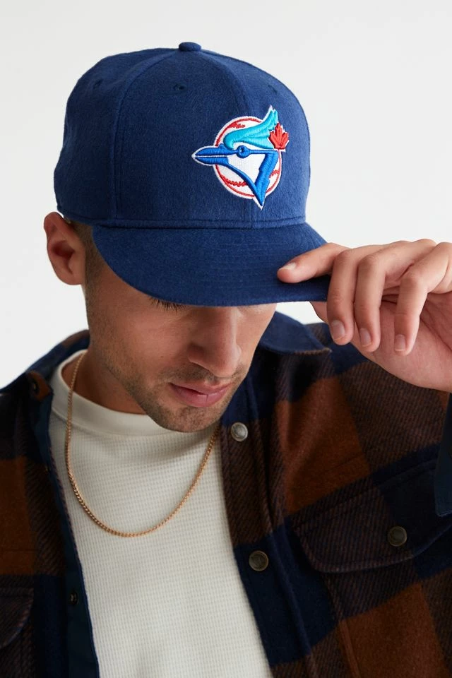 Budget ✔️ New Era UO Exclusive 59FIFTY Toronto Blue Jays Wool Fitted Hat Navy ❤️