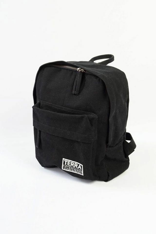 Hot Sale ⭐ Terra Thread Organic Cotton Mini Canvas 🎒 Backpack Black 🌟
