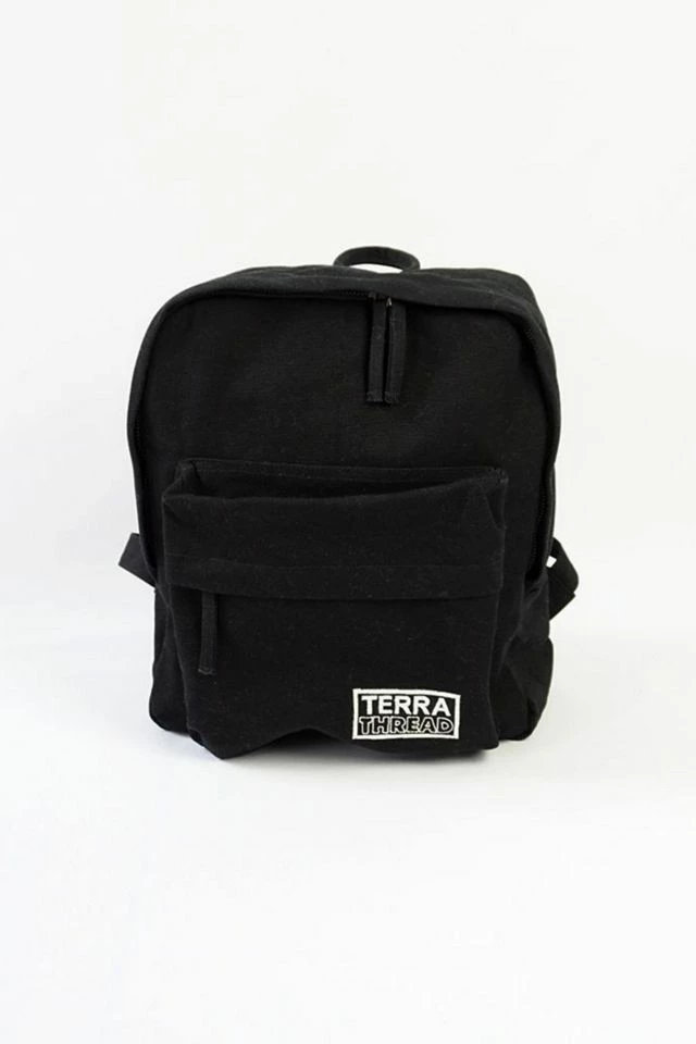 Hot Sale ⭐ Terra Thread Organic Cotton Mini Canvas 🎒 Backpack Black 🌟 - Image 2