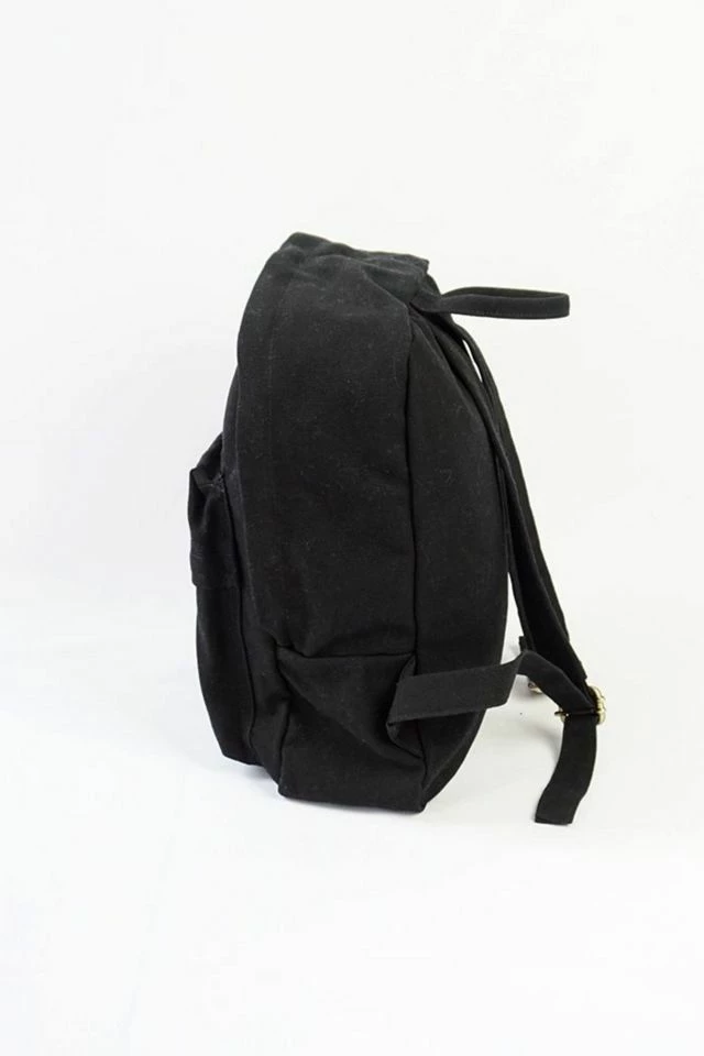 Hot Sale ⭐ Terra Thread Organic Cotton Mini Canvas 🎒 Backpack Black 🌟 - Image 3