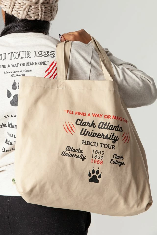 Brand new ❤️ Urban Outfitters UO ☀️ Summer Class ‘21 Clark Atlanta University Panther Tote Bag Neutral 🧨 - Image 2