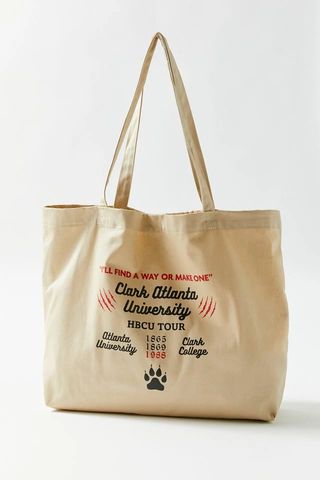 Brand new ❤️ Urban Outfitters UO ☀️ Summer Class ‘21 Clark Atlanta University Panther Tote Bag Neutral 🧨 - Image 4