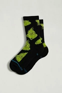 Cheap 👏 Stance Mean One Crew Sock Black 😍