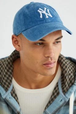 Promo 🎁 '47 ’47 UO Exclusive MLB New York Yankees Cord Cleanup ⚾ Baseball Hat Blue 😀