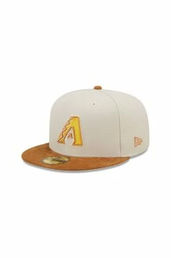 Coupon 🌟 New Era 59FIFTY Arizona Diamondbacks Cord Visor Fitted Hat Tan 🎉