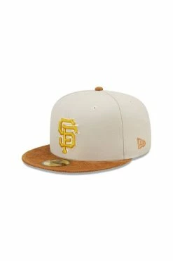 Best reviews of ⌛ New Era 59FIFTY San Francisco Giants Cord Visor Fitted Hat Tan 🎁