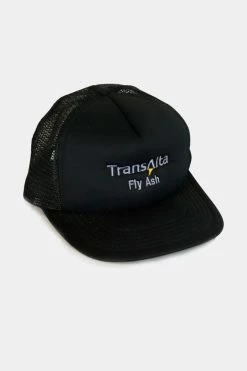 Promo 🌟 F As In Frank Vintage Trans Alta Fly Ash Snapback Trucker Hat Black 💯