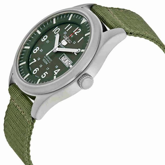 Promo โค๏ธ Seiko Seiko 5 Automatic Green Dial Men's โ Watch SNZG09J1 Green ๐ฏ - Image 2